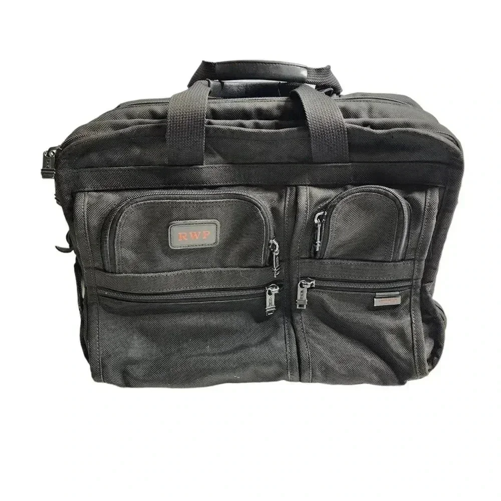 TUMI Alpha Deluxe‎ Wheel Rolling Expandable Laptop Briefcase Carry On Bag